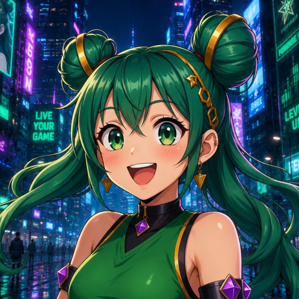Valeria Emerald Profile Portrait